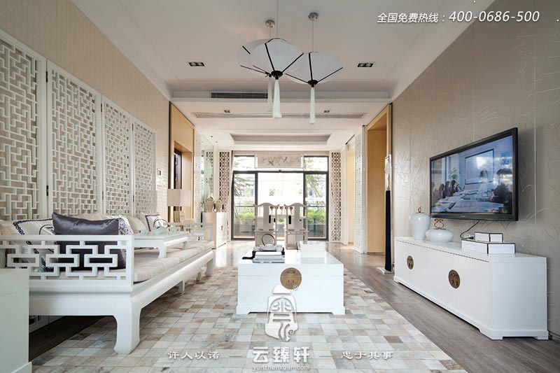 極簡(jiǎn)中式客廳設(shè)計(jì)效果圖