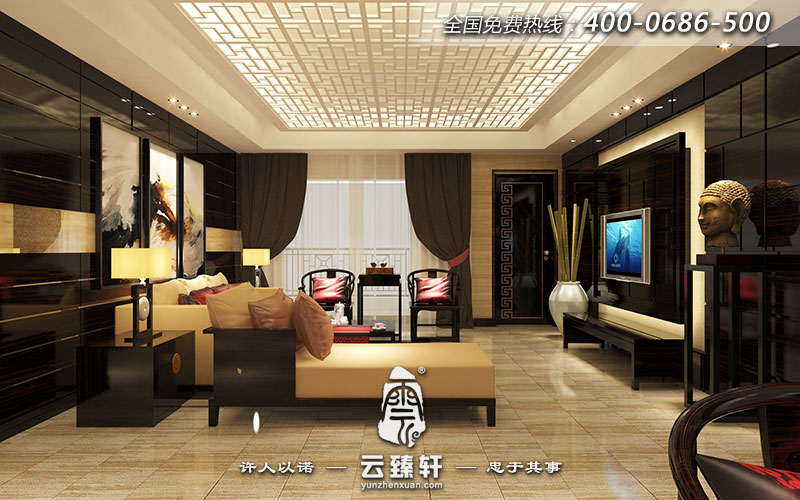 簡(jiǎn)單中式客廳裝修