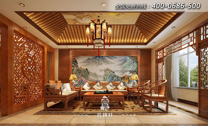 中式家具展廳設(shè)計(jì)效果圖