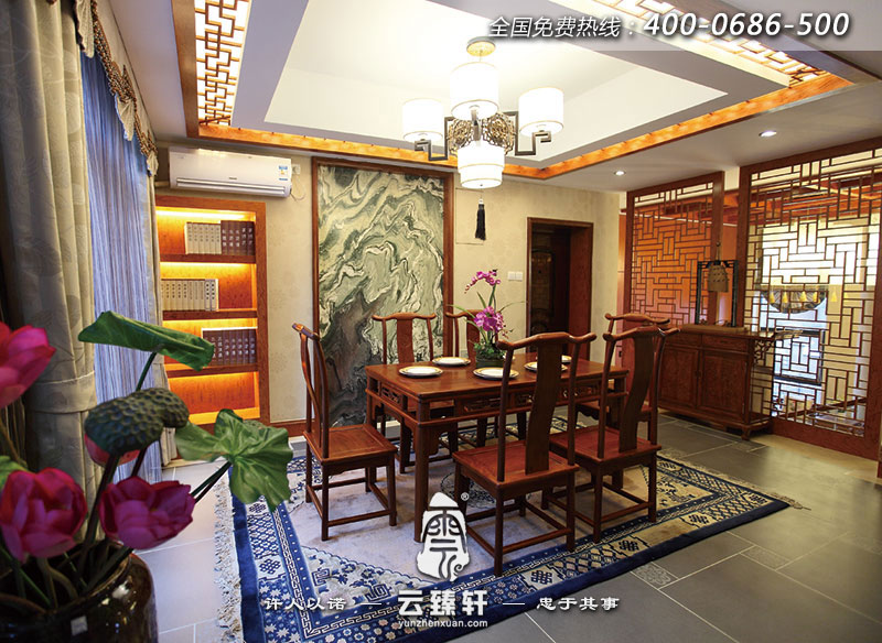 新中式餐廳設(shè)計圖片