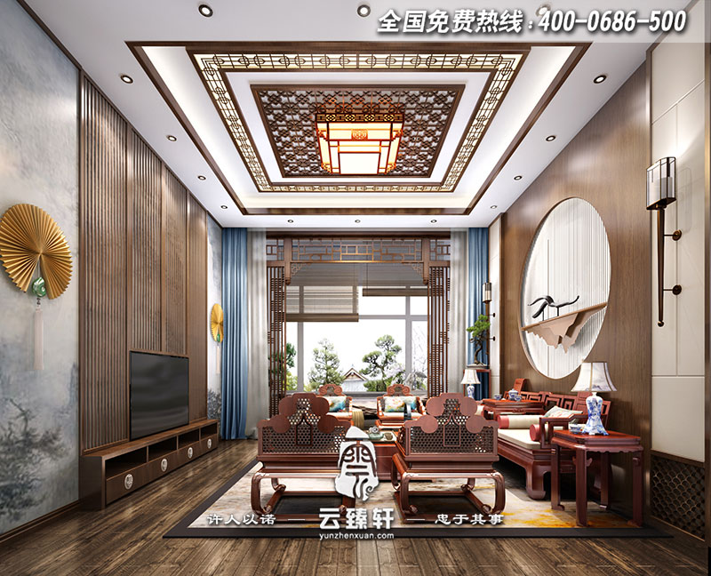 從家具、色彩、材質(zhì)三個(gè)方面了解新中式設(shè)計(jì)效果圖