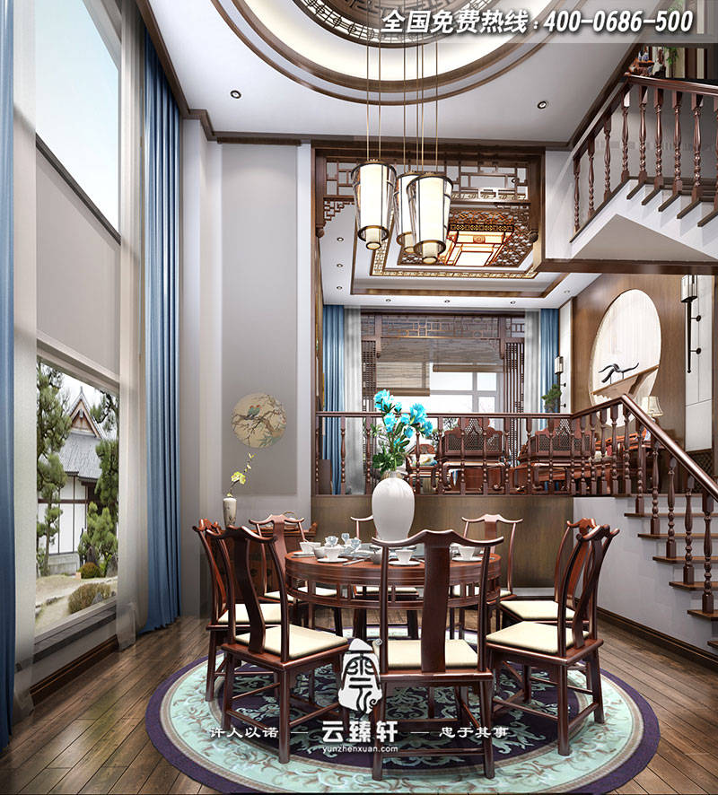 新中式茶餐廳設(shè)計圖片